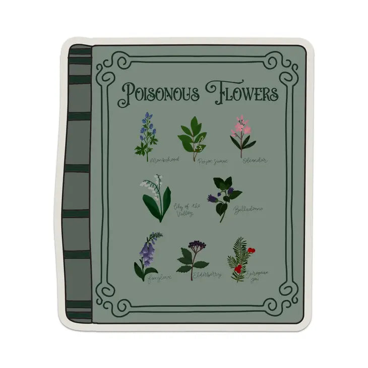 Poisonous Flowers Sticker