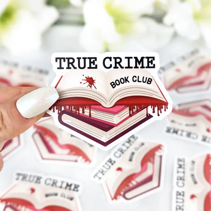 True Crime Book Club Vinyl Sticker