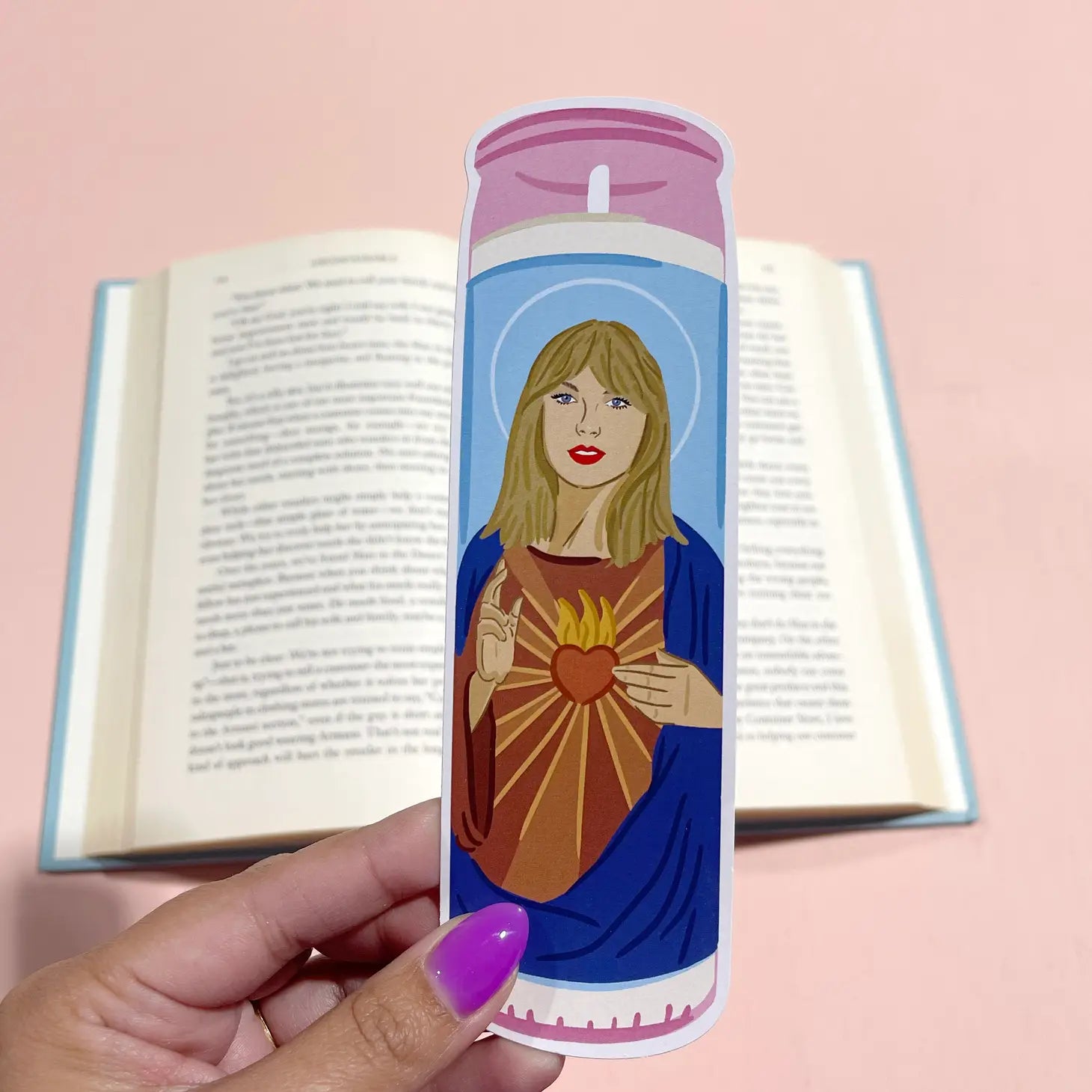 Taylor Candle Die Cut Bookmark