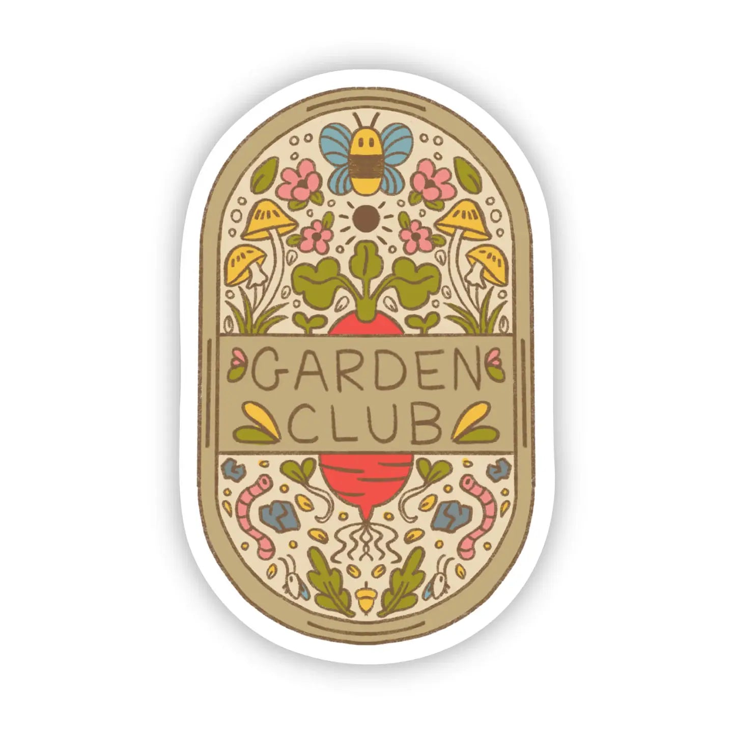 "Garden Club" Plaque Sticker