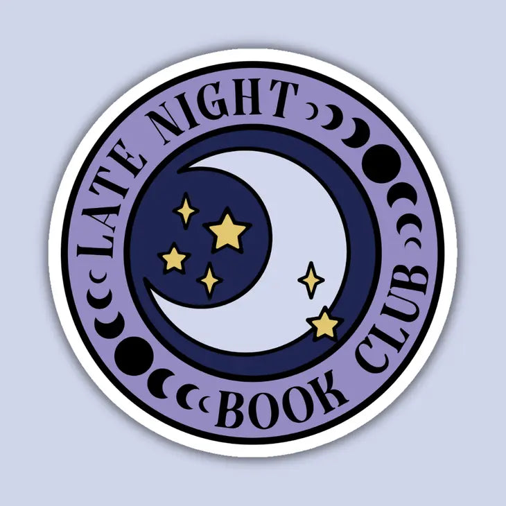 Late Night Book Club Sticker