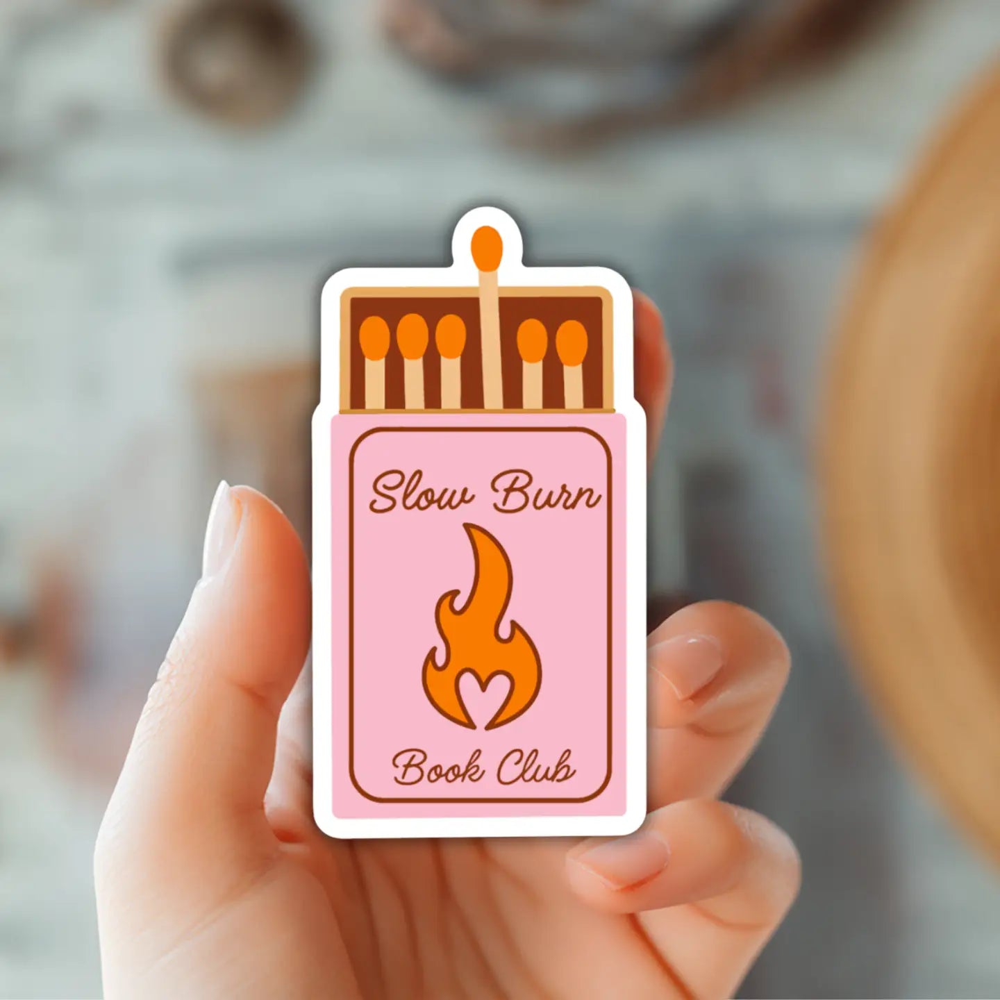 Slow Burn Book Club Sticker