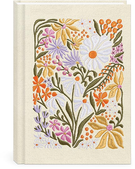 Fabric Journal Flower Market Wildflowers